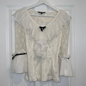 Lace Ruffle Blouse